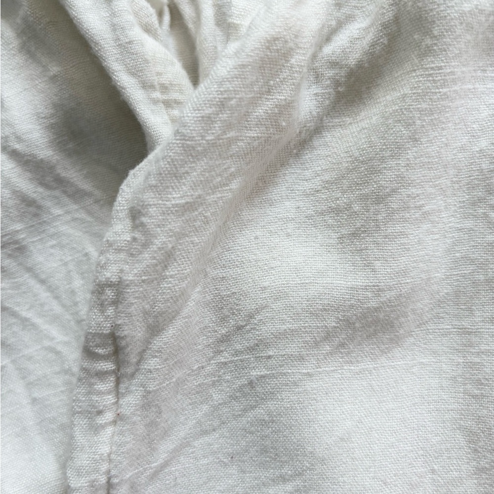 Roxy White and Tan crop Blouse XL - Picture 7 of 10